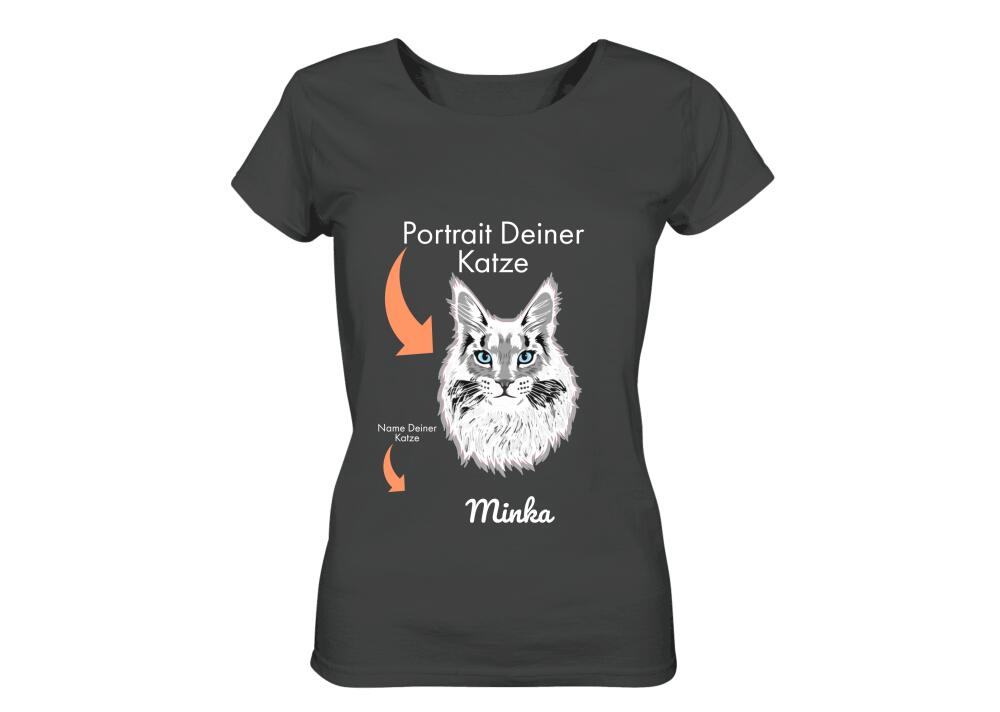 Portrait Deiner Katze auf einem T-Shirt