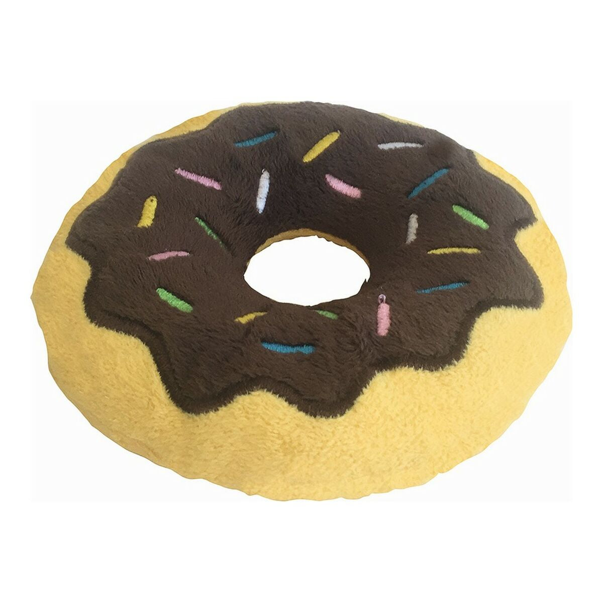 Kuscheltier für Hunde Gloria 3 x 5 x 14 cm Schokolade Donut Braun