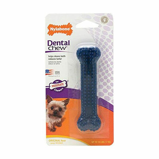 Hundespielzeug Nylabone klein Blau natürlich XS Thermoplastischer Kunststoff