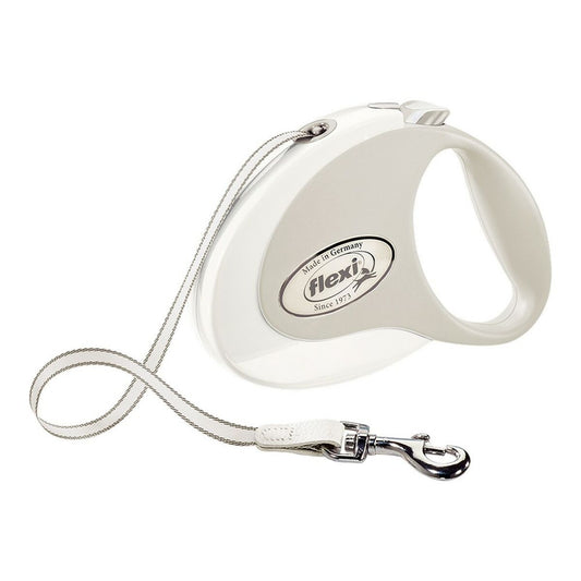 Hundeleine Flexi Style 5 m Weiß M