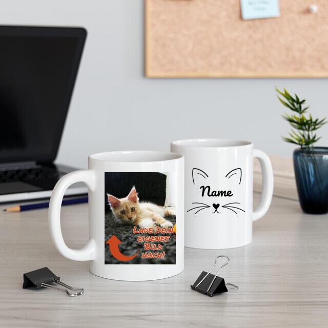 Tasse mit Foto Deiner Katze