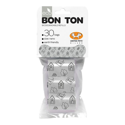 Hygienebeutel United Pets Bon Ton Nano Hund Weiß (3 x 10 uds)
