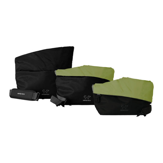 Haustier-Tragetasche United Pets Sling Schwarz/Grün 36 x 14 cm (36 x 14 x 19/31 cm)