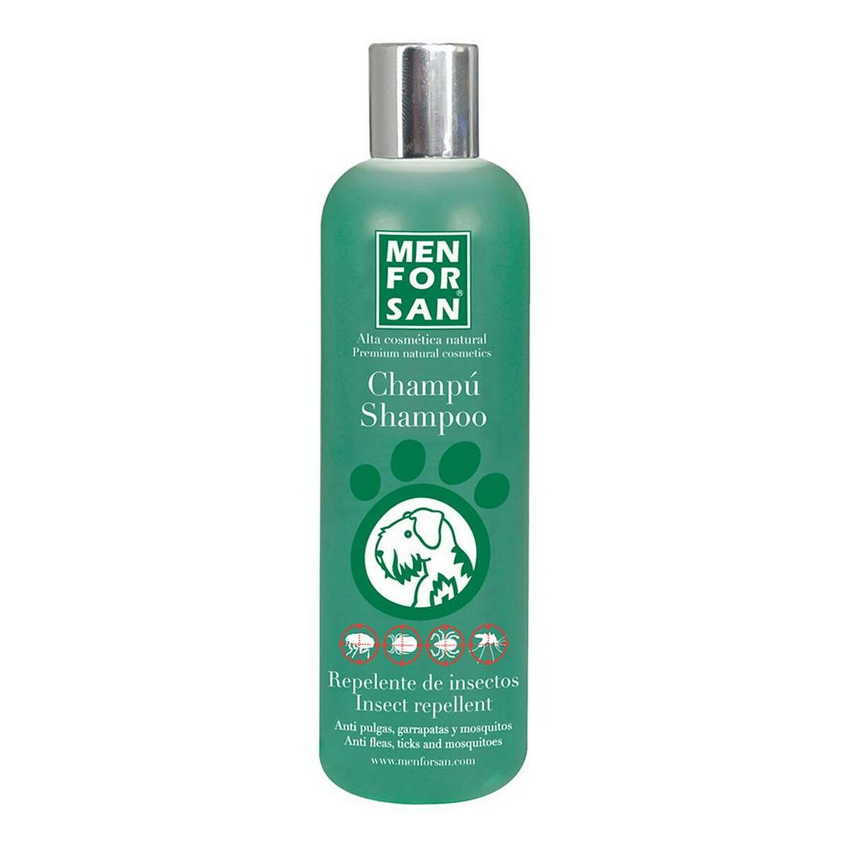 Shampoo für Haustiere Menforsan Hund Insektenschutzmittel Zitronella 300 ml