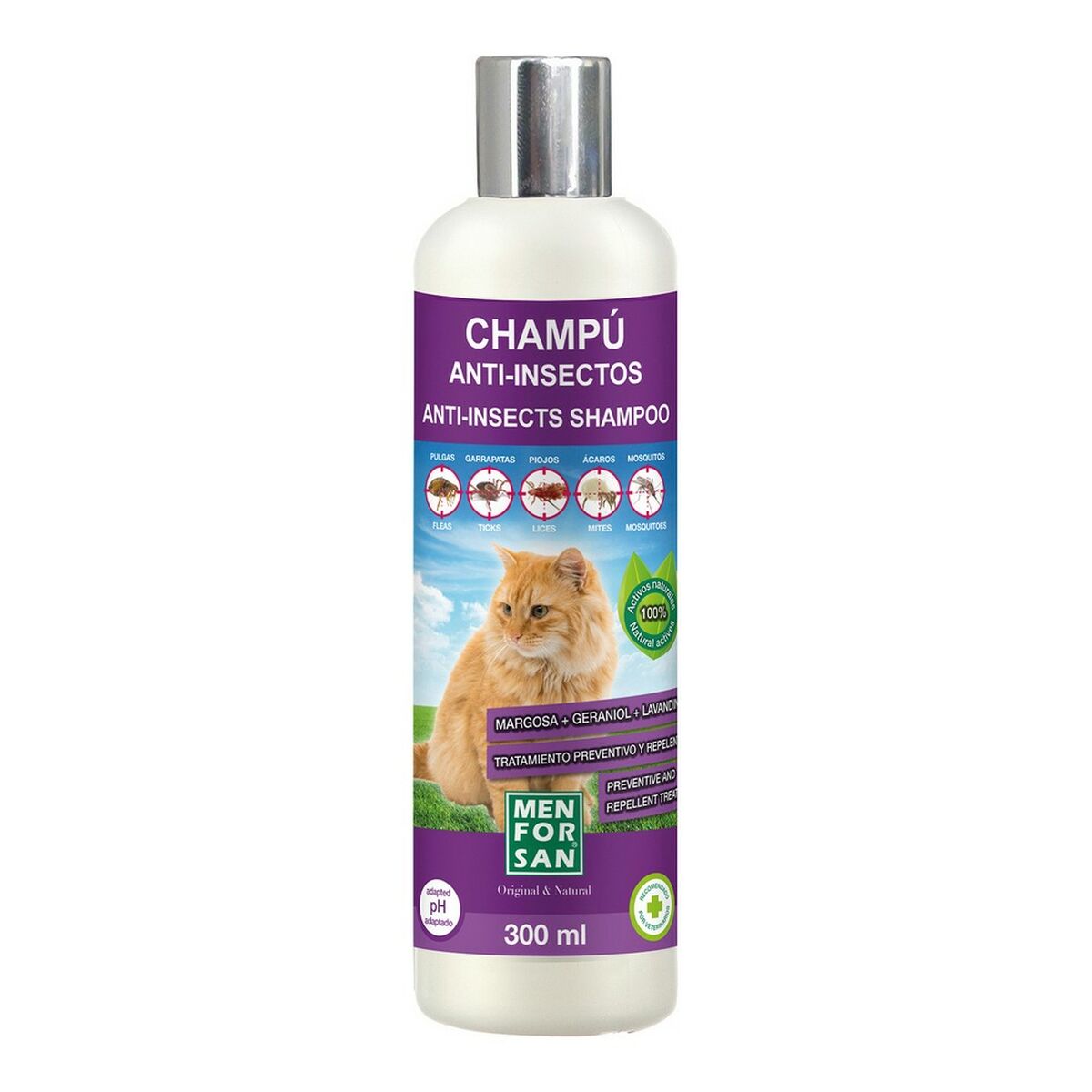 Shampoo Menforsan Katze Insektenschutzmittel 300 ml