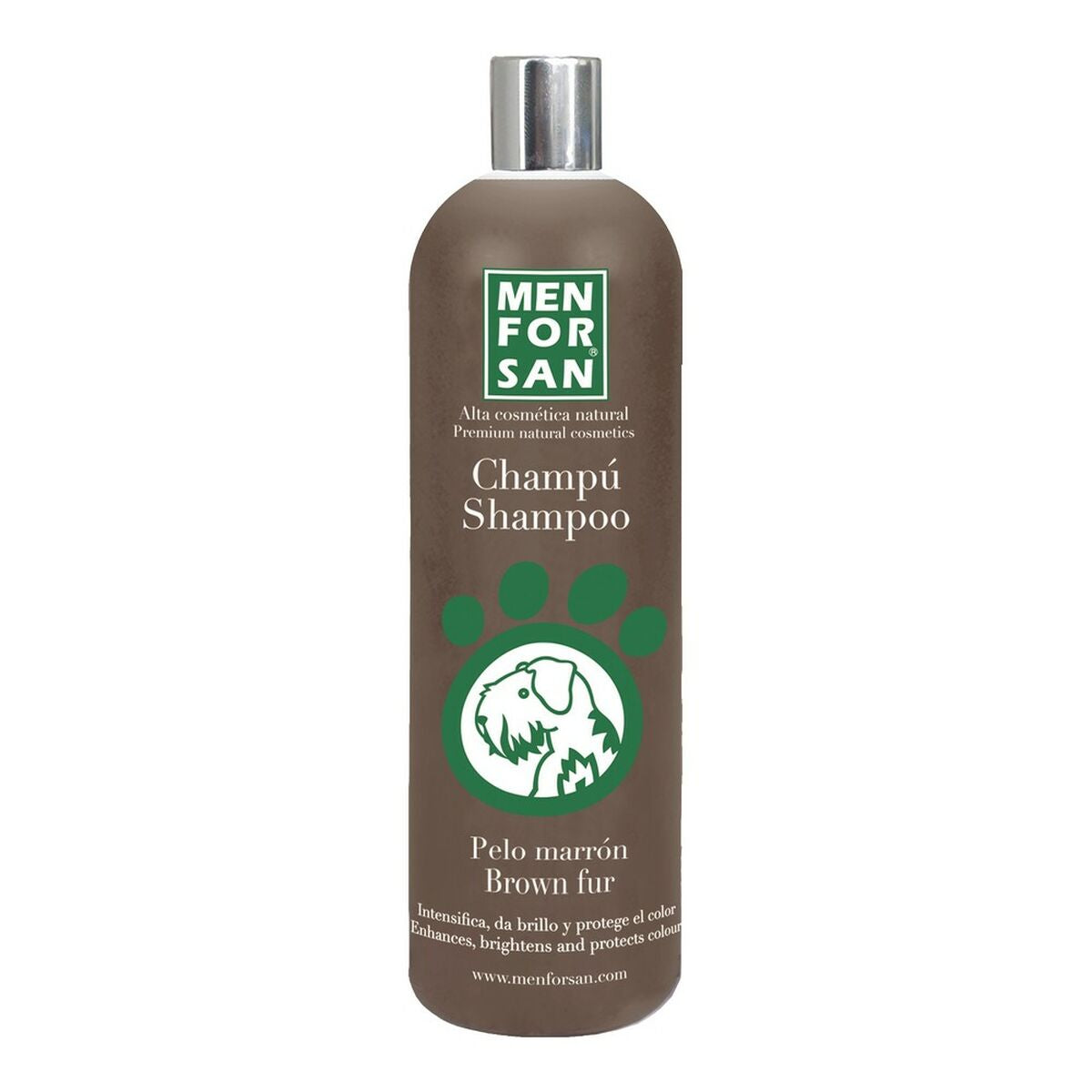 Shampoo Menforsan Hund kastanienfarbenes Haar 1 L