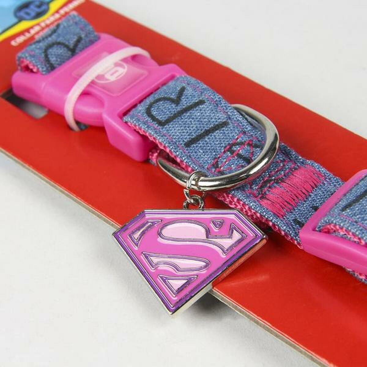 Hundehalsband Superman XXS/XS Rosa