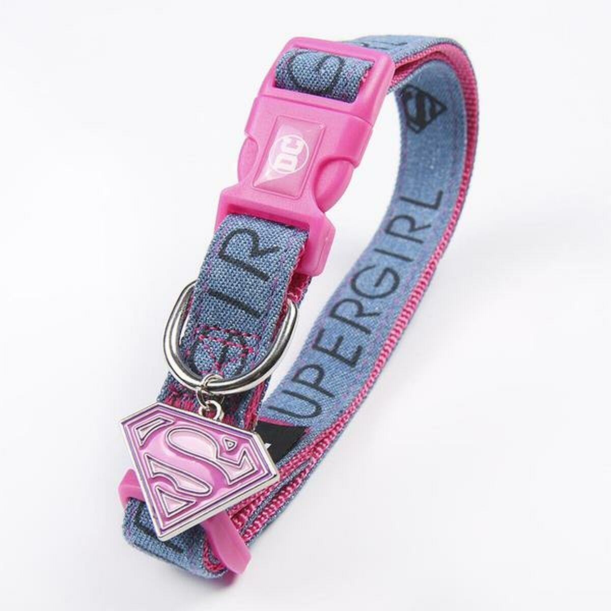 Hundehalsband Superman XXS/XS Rosa