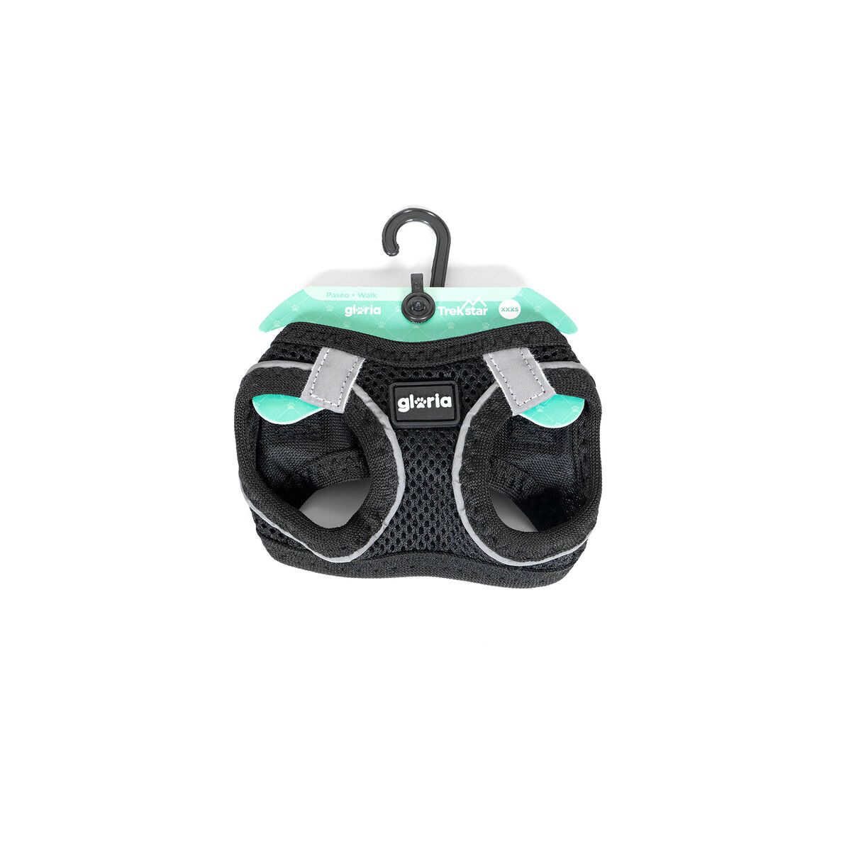 Hundegeschirr Gloria Trek Star 32,8-35,4 cm 45-47 cm Schwarz M