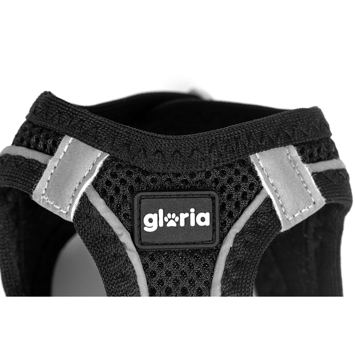 Hundegeschirr Gloria Trek Star 33,4-35 cm 51-52 cm Schwarz L