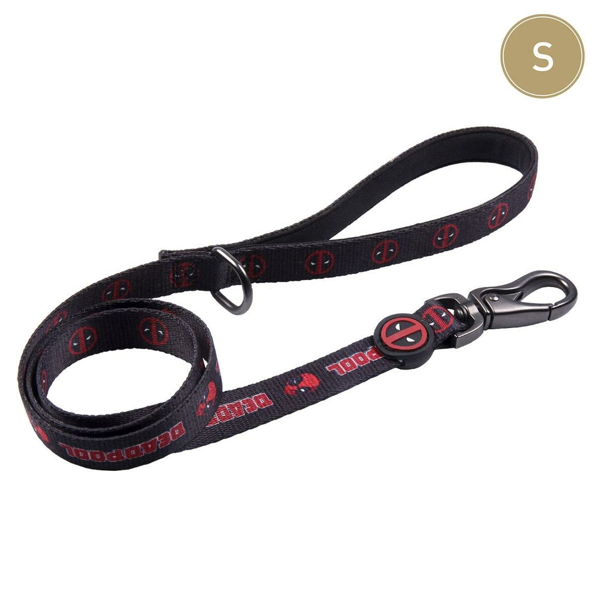 Hundeleine Deadpool Schwarz S