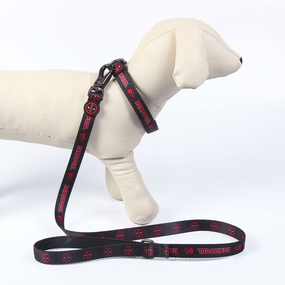 Hundeleine Deadpool Schwarz S