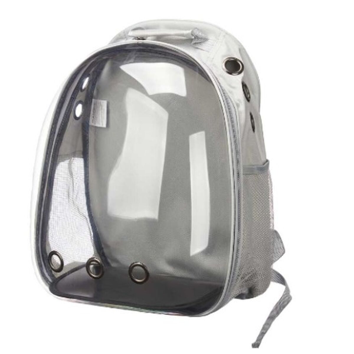 Rucksack für Haustiere Grau Durchsichtig 33 x 12 x 42 cm