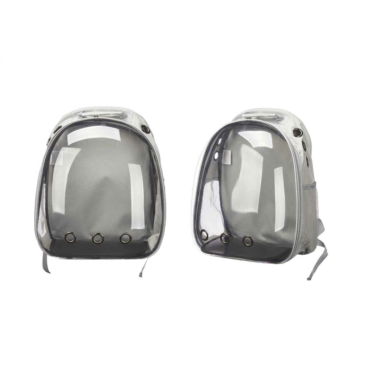 Rucksack für Haustiere Grau Durchsichtig 33 x 12 x 42 cm