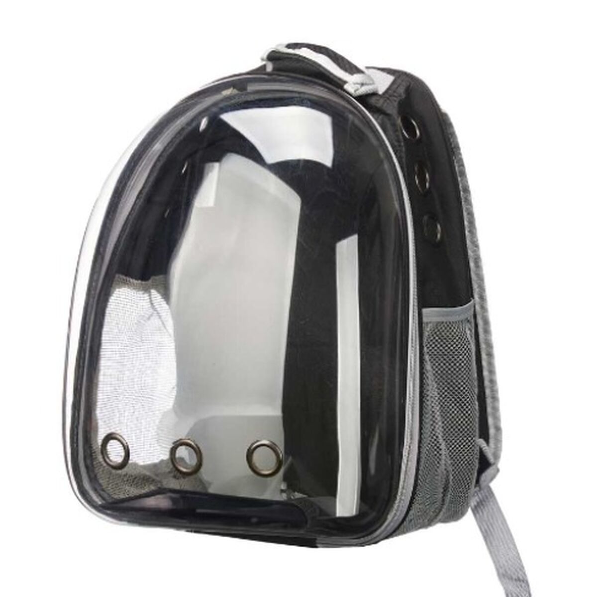 Rucksack für Haustiere Schwarz Durchsichtig 33 x 12 x 42 cm