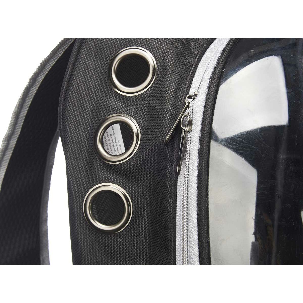 Rucksack für Haustiere Schwarz Durchsichtig 33 x 12 x 42 cm
