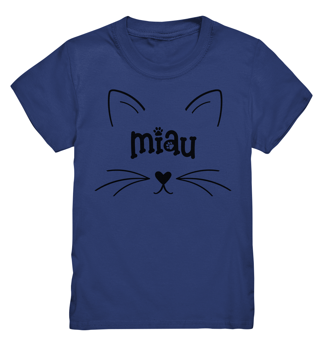 Miau lustiges Katzengesicht - Kids Premium Shirt