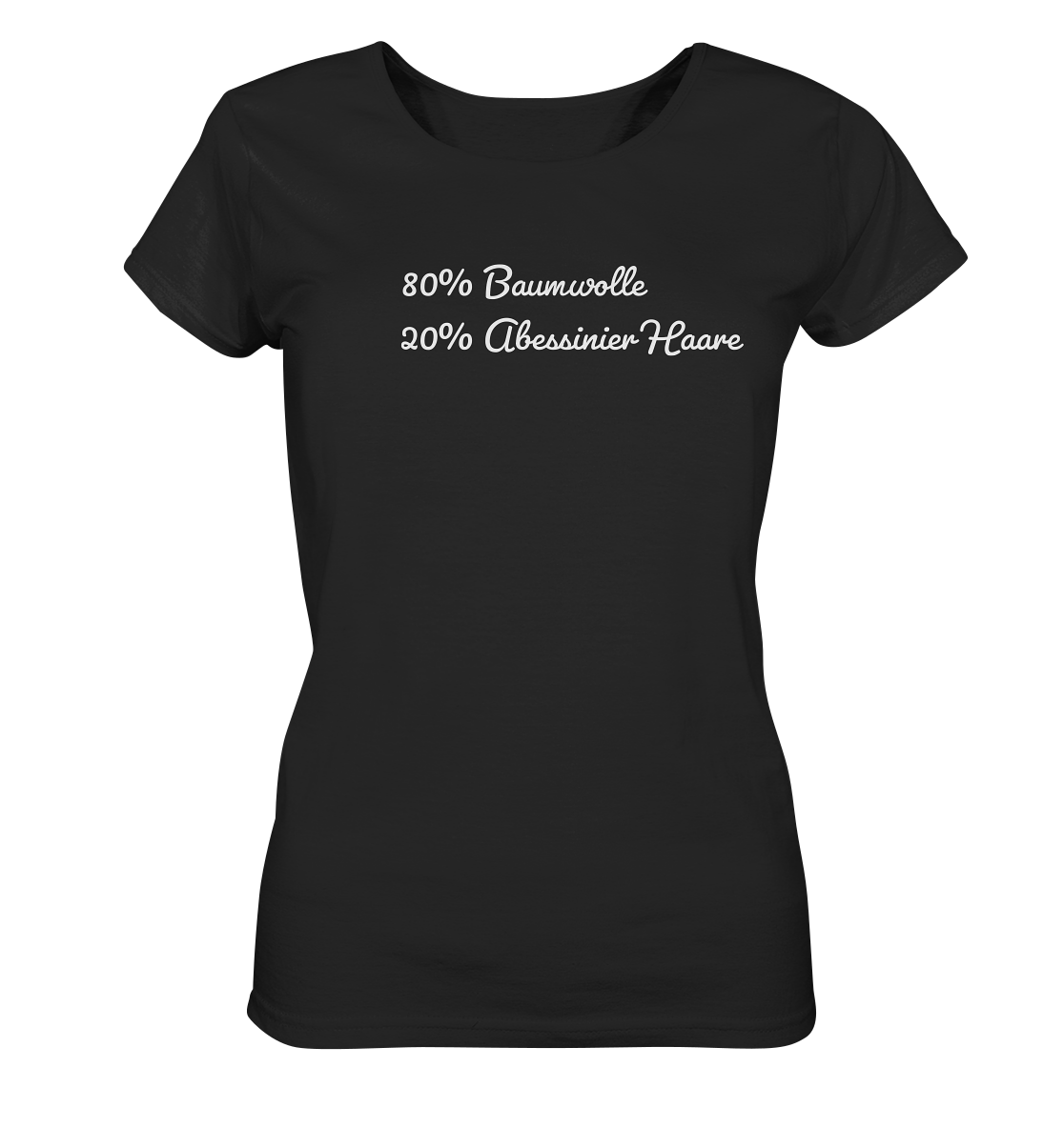 80% Baumwolle 20% Abessinier Haare - Ladies Organic Shirt
