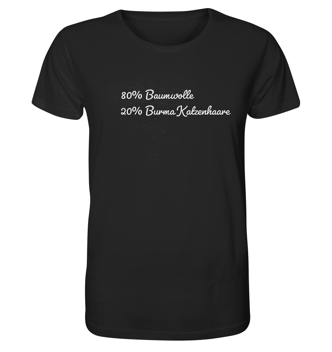 80% Baumwolle 20% Burma Katzenhaare - Organic Shirt