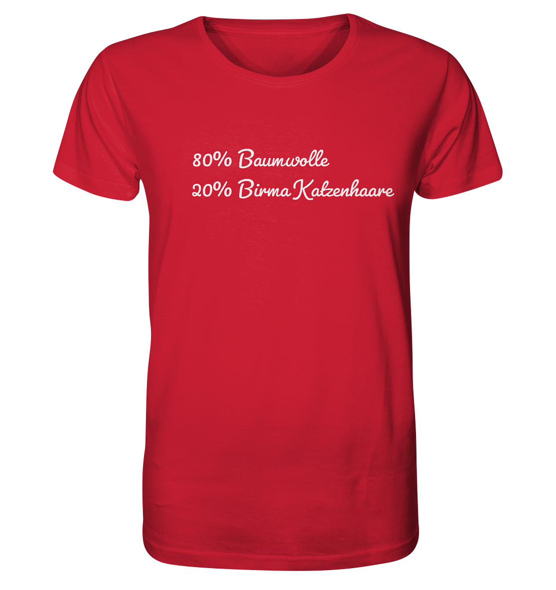 80% Baumwolle 20% Birma Katzenhaare - Organic Shirt