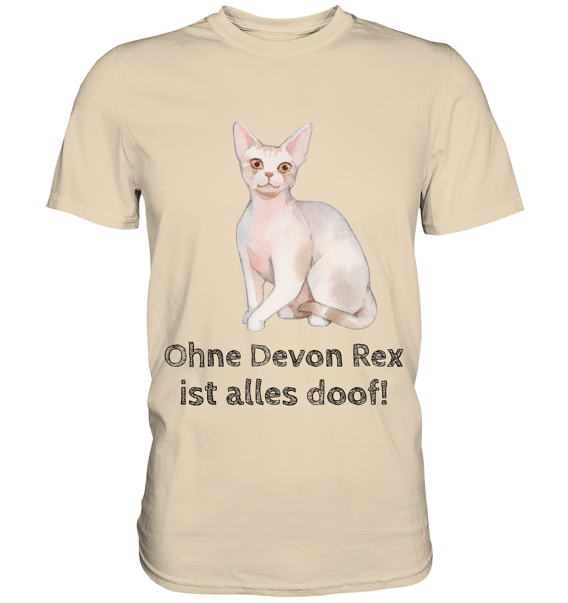 Ohne Devon Rex ist alles doof! - Premium Shirt